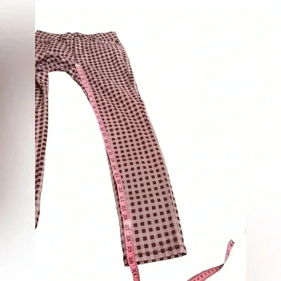 Liz Claiborne Sara Slim Leg Mid Rise Tummy Control Plaid Pants Women’s Size 4 - Picture 11 of 15
